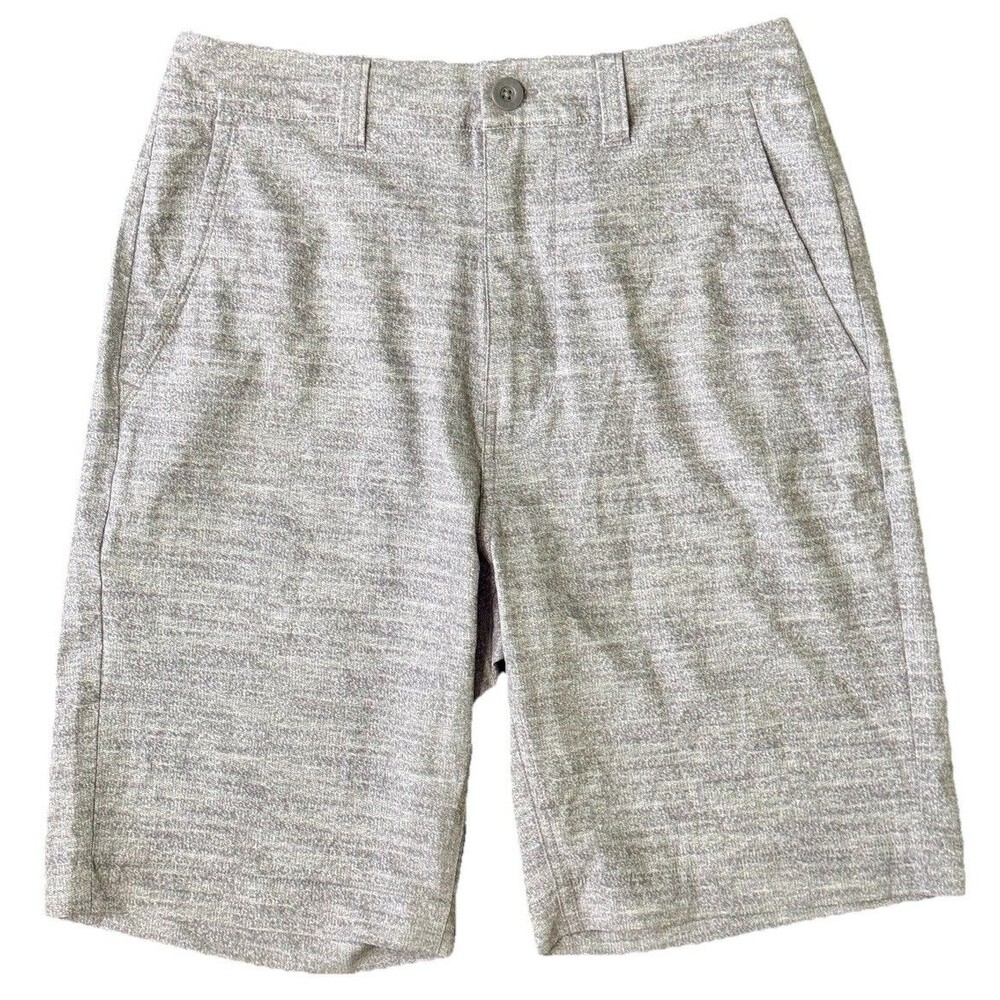 CSG Men's Heather Gray Stretch Knit Golf‎ Shorts Modern Casual Athleisure 30 New